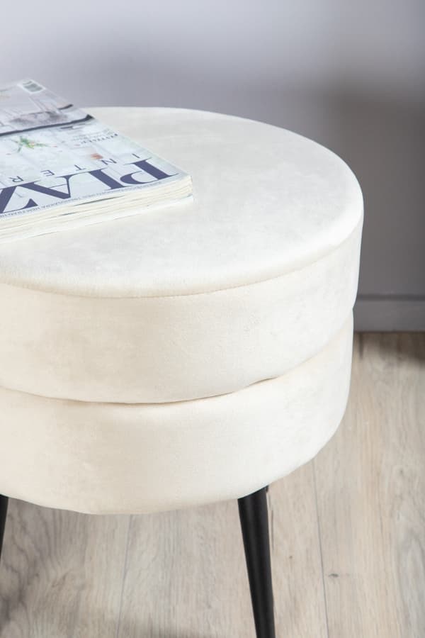 Sittpuff Grellowfen Ljusbeige