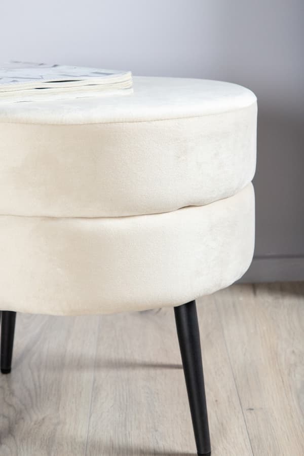 Sittpuff Grellowfen Ljusbeige
