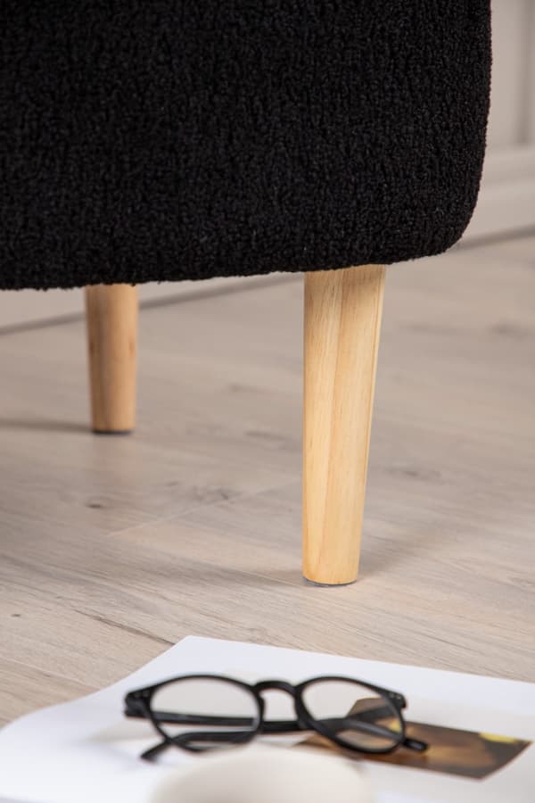 Sittpuff Falkmere Svart
