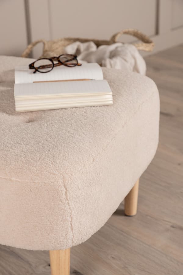 Sittpuff Falkmere Vit