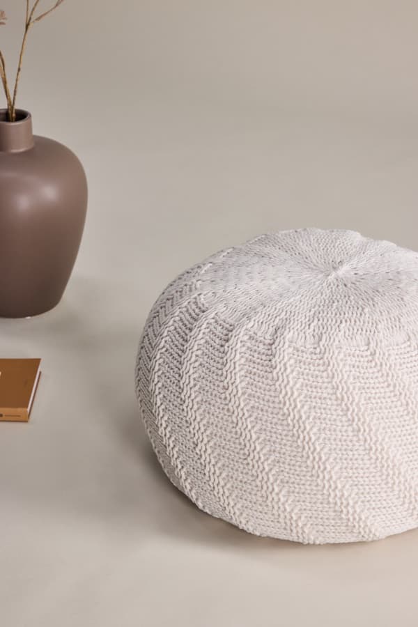 Sittpuff Sablethrum Offwhite 45x45 cm