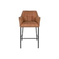 Miniatyrbillede 4 af 6: Taburet DKD Home Decor Sort Camel Metal 59 x 60 x 107 cm