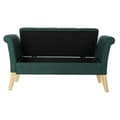 Miniatyrbild 3 av 7: Sittpall DKD Home Decor 8424001795512 Naturell Trä Polyester Grön (130 x 44 x 69 cm)