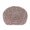 Miniatyrbild 2 av 3: Fotpall DKD Home Decor Naturell Ljusrosa Trä Boho Makramé 53 x 53 x 31 cm