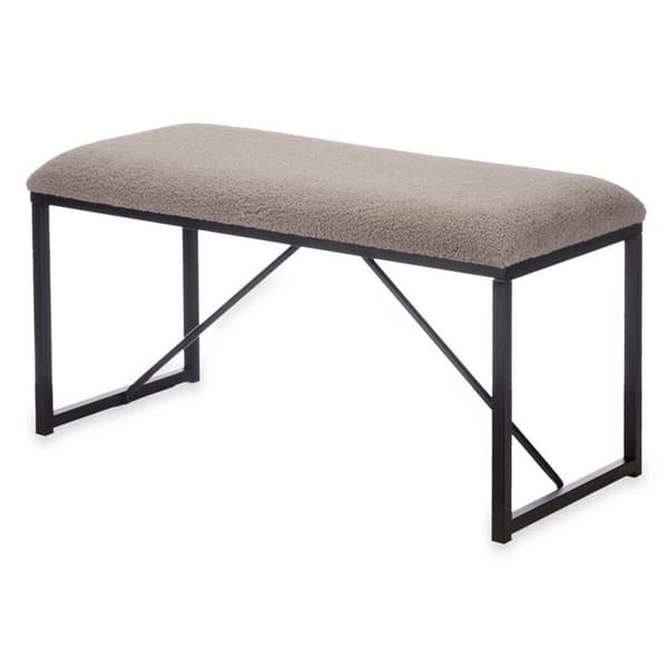 Bänk Gift Decor TR23063-4 Brun Metall Tyg 81 x 42 x 38 cm
