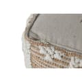 Miniatyrbild 3 av 4: Fotpall Home ESPRIT Vit Naturell 45 x 45 x 45 cm