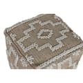 Miniatyrbild 2 av 4: Fotpall Home ESPRIT Vit Naturell 45 x 45 x 45 cm