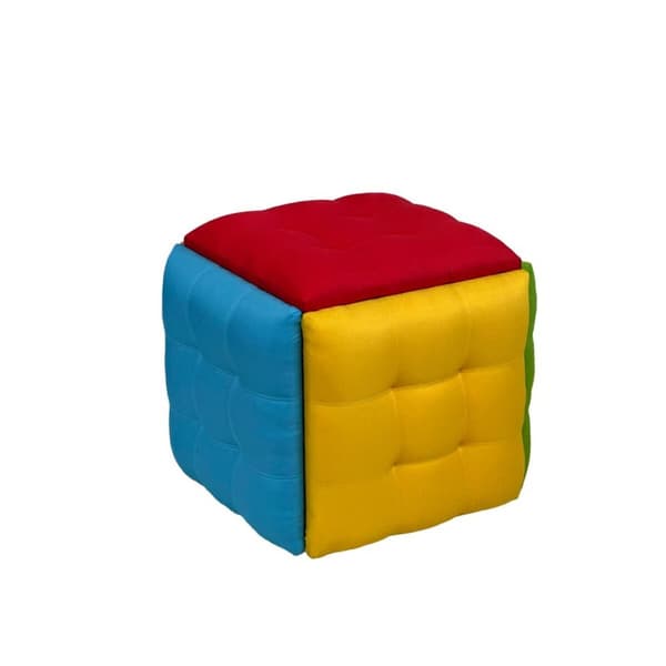 Stolset GO GIFT Transformer Multicolour Läder Stål 50 x 50 x 50 cm Puff 5-i-1 5 antal