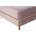 Miniatyrbillede 2 af 4: Stol DKD Home Decor   Skum Pink Gylden Metal Polyester Fløjl Træ MDF (80 x 80 x 42 cm)