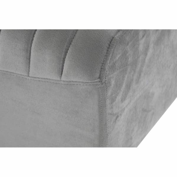 Stol DKD Home Decor 90 x 31 x 47 cm Grå Gylden Metal