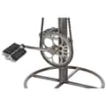 Miniatyrbillede 4 af 4: Taburet DKD Home Decor Sølvfarvet Metal Lys brun Spanskrør (44 x 41 x 82 cm)