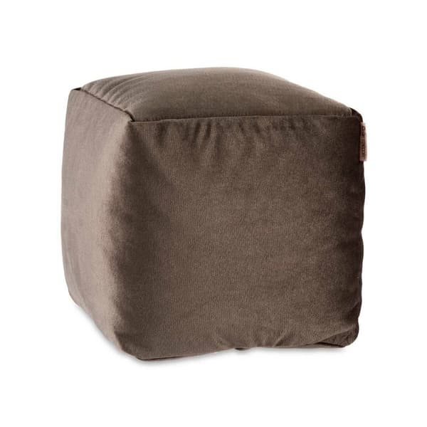 Puf Fløjl Grå 30 x 30 x 30 cm (4 enheder)
