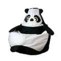 Miniatyrbillede 3 af 6: Puf GO GIFT Hvid Sort Oxford 130 x 90 cm