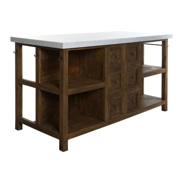 Køkken møbler Home ESPRIT Hvid Brun 168 x 76 x 92 cm