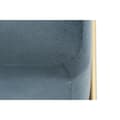 Miniatyrbild 3 av 5: Sittpall DKD Home Decor   Skum Blå Gyllene Metall Polyester Sammet Trä MDF (80 x 80 x 42 cm)