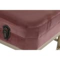 Miniatyrbild 6 av 6: Sittpall DKD Home Decor   Rosa Gyllene Metall Sammet (80 x 40 x 47 cm)