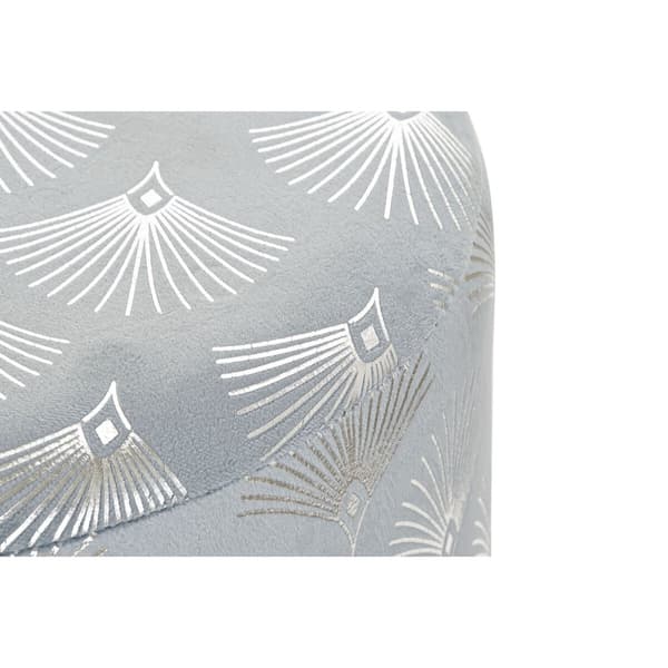 Jalkatuki DKD Home Decor Sininen Polyesteri Metalli Kullattu (35 x 35 x 43 cm)