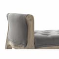 Pikkukuva 3 / 4: Jakkara DKD Home Decor   Luonnollinen Tumman harmaa Kumipuu Kangas 109 x 44,5 x 60 cm