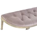 Pikkukuva 2 / 4: Jakkara DKD Home Decor   Luonnollinen Pinkki Polyesteri Sametti Kumipuu (125 x 43 x 48 cm)