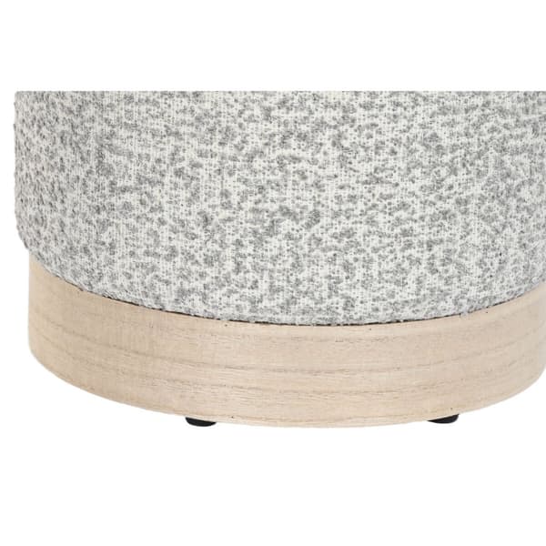 Fotpall DKD Home Decor 32 x 32 x 38 cm Scandi Ljusgrå