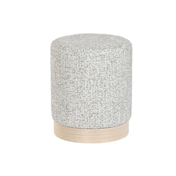 Fotpall DKD Home Decor 32 x 32 x 38 cm Scandi Ljusgrå