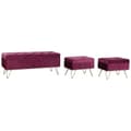 Miniatyrbild 1 av 7: Sittpall DKD Home Decor 110 x 42 x 44 cm Metall Rödbrun