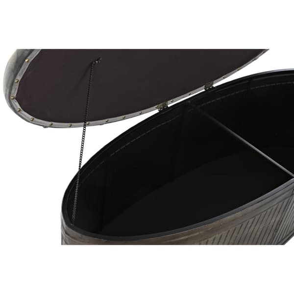 Stol DKD Home Decor Grå Metal 117 x 42 x 47 cm