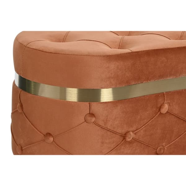 Sittpall DKD Home Decor Grön Orange Gyllene Trä MDF 80 x 47 x 43 cm (2 antal)