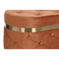 Pikkukuva 2 / 4: Jakkara DKD Home Decor Vihreä Oranssi Kullattu Puu MDF 80 x 47 x 43 cm (2 osaa)