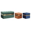 Miniatyrbillede 1 af 5: Stol DKD Home Decor Blå Grøn Orange Gylden Træ MDF 93 x 47 x 45 cm (3 enheder)