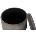 Miniatyrbild 4 av 5: Fotpall DKD Home Decor Gyllene Mörkgrå Polyester Metall 38 x 38 x 41 cm