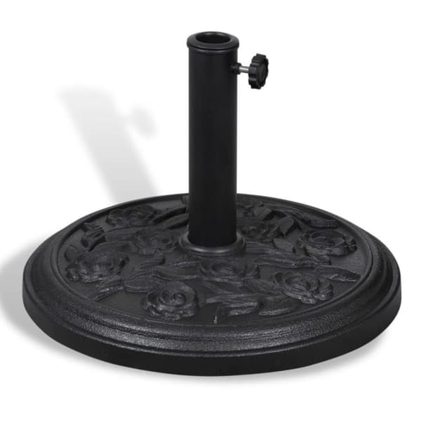 vidaXL Parasollstativ/holder harpiks 9 kg