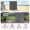 Miniatyrbild 3 av 6: Skyddsöverdrag för strandkorg - grå