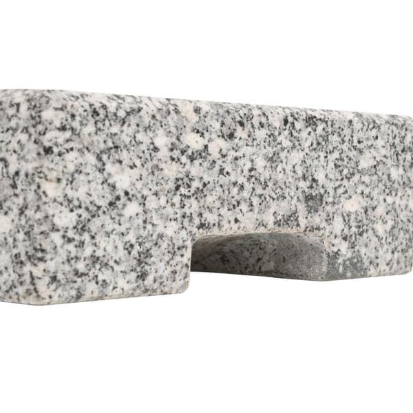 vidaXL Aurinkovarjon Alusta Graniitti Suorakaide 25 kg