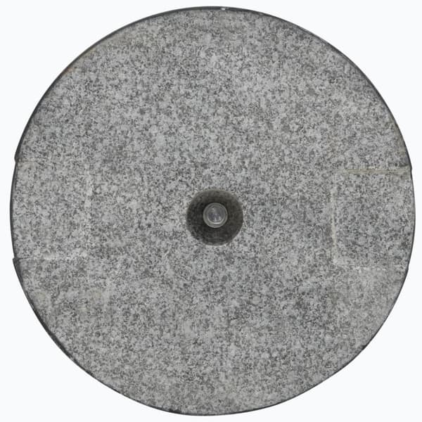 vidaXL parasolfod granit 20 kg rund sort
