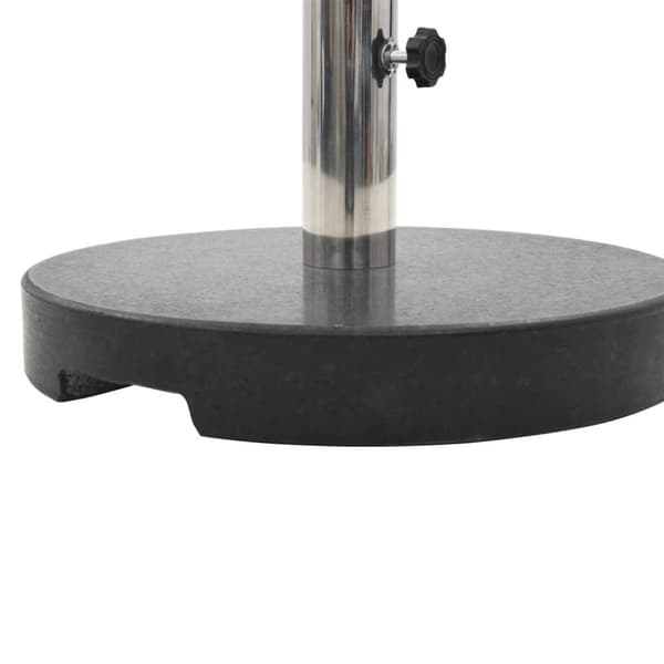 vidaXL parasolfod granit 20 kg rund sort