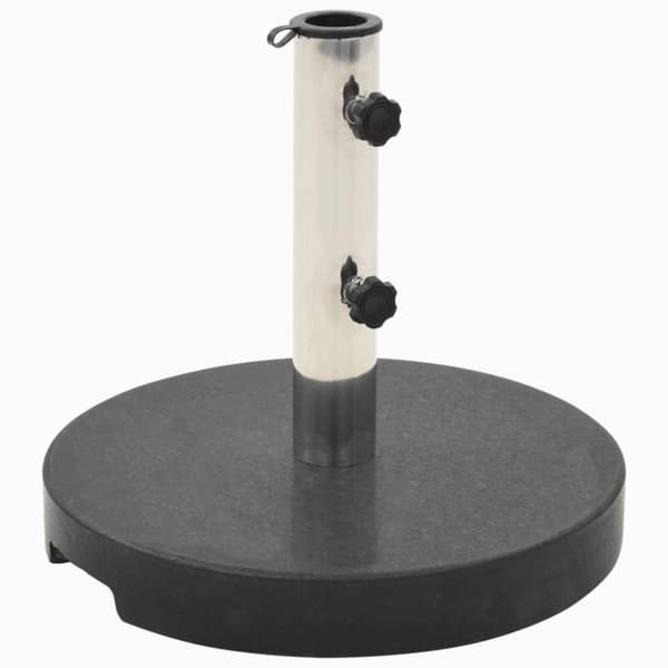 vidaXL parasolfod granit 20 kg rund sort