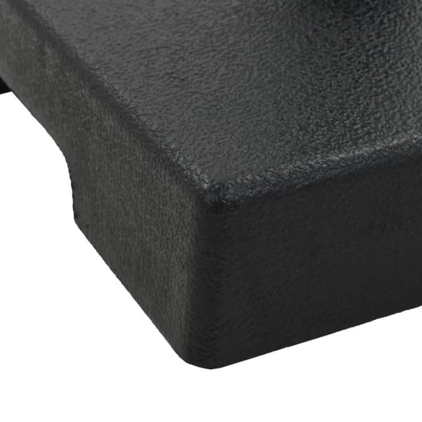 vidaXL Parasollfot fyrkantig polyresin 8 kg svart