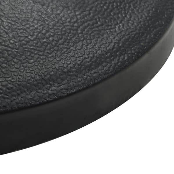 vidaXL Parasollfot polyresin halvrund 15 kg svart