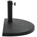 Miniatyrbilde 2 av 6: vidaXL Parasollfot polyresin halvrund 15 kg svart