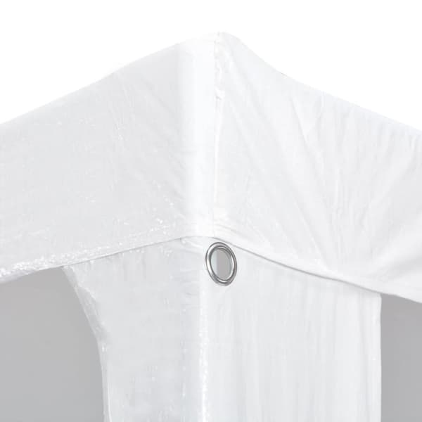 vidaXL Partytält PE 3x12 m vit