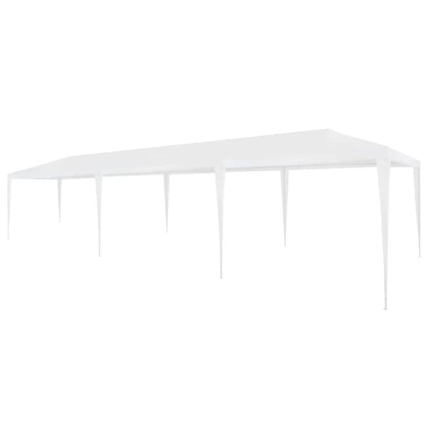 vidaXL Partytält PE 3x9 m vit