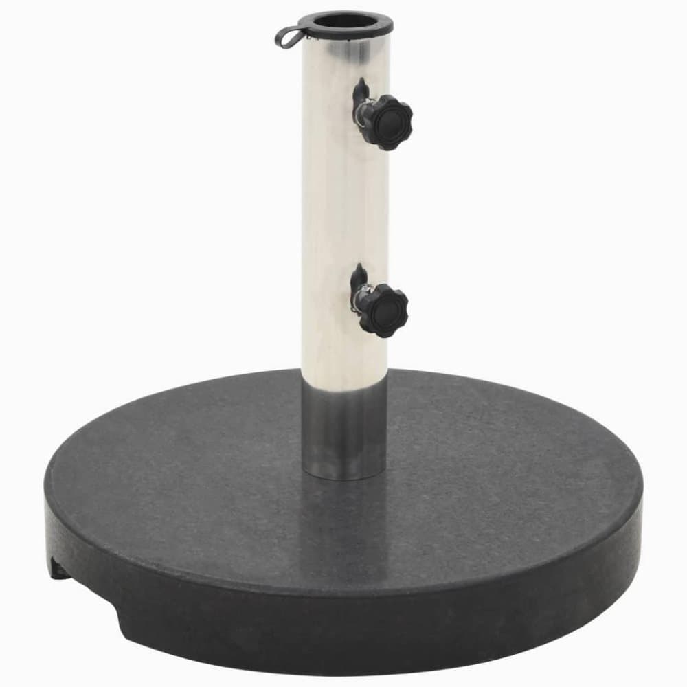 vidaXL Parasollfot granit rund 20 kg svart