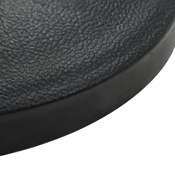 vidaXL Parasollfot halvrund polyresin 9 kg svart