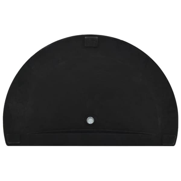 vidaXL Parasollfot halvrund polyresin 9 kg svart