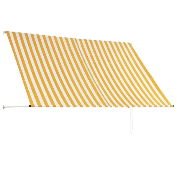 vidaXL Markis 250x150 cm gul och vit