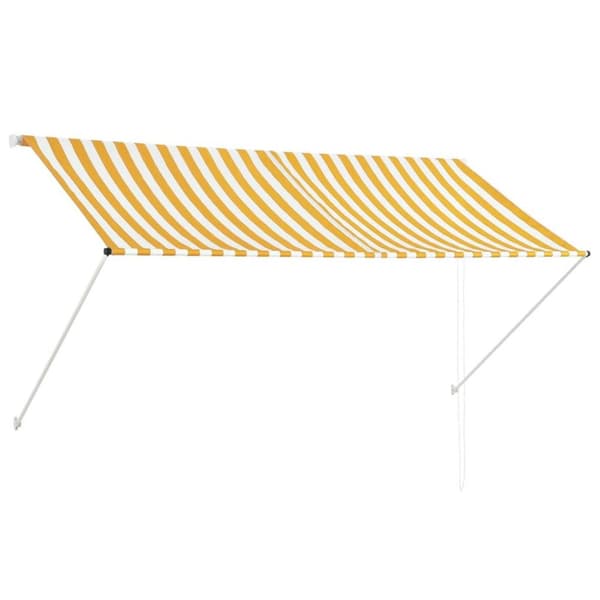 vidaXL Markis 250x150 cm gul och vit