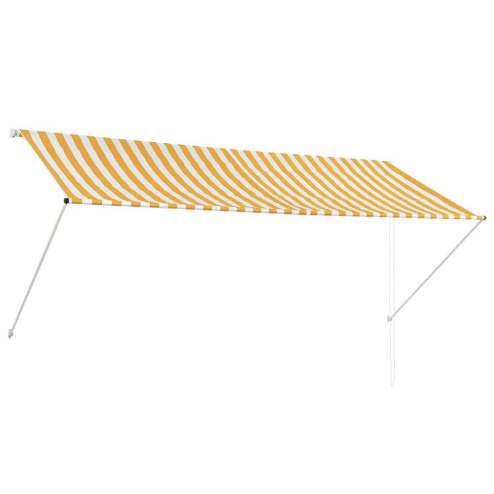 vidaXL Markis 300x150 cm gul och vit
