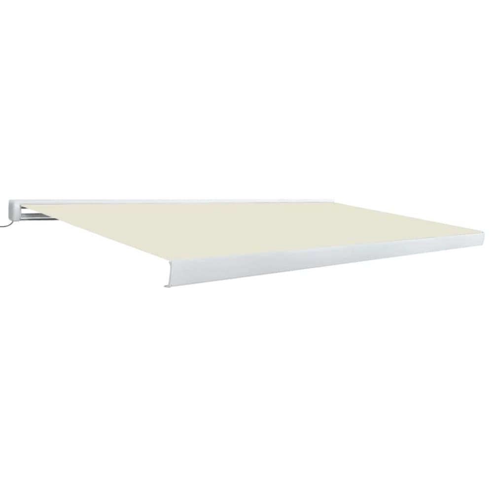 vidaXL Markis motoriserad 500x300 cm gräddvit
