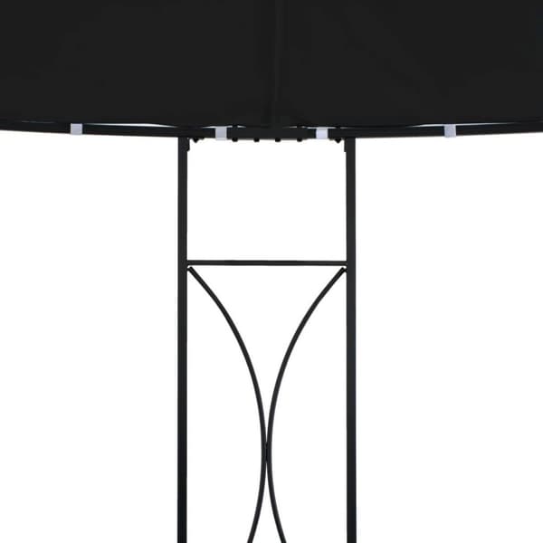 vidaXL pavillon rund 300x290 cm rund antracitgrå